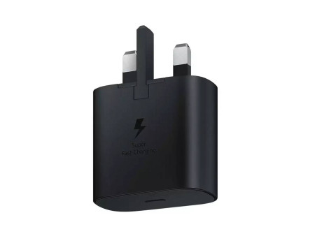 Incarcator retea Samsung, EP-TA800, port USB Tip-C , 3 pini (UK), bulk, black + adaptor pentru EU